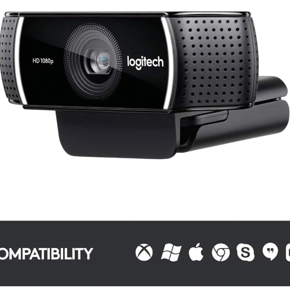 BRAND NEW Logitech C922x Pro Webcam Full 1080p HD Camera, Black